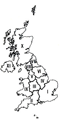Экономические районы Великобритании и их крупнейшие центры
